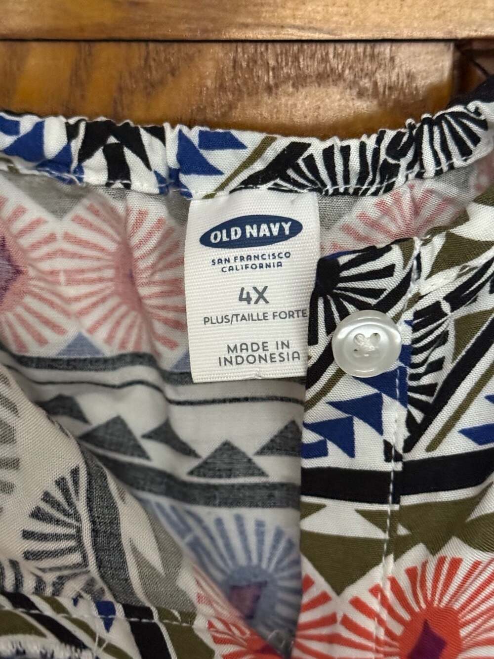 Old Navy Plus Size 4X Tribal Geometric Print Cami Jumpsuit - Picture 3 of 6